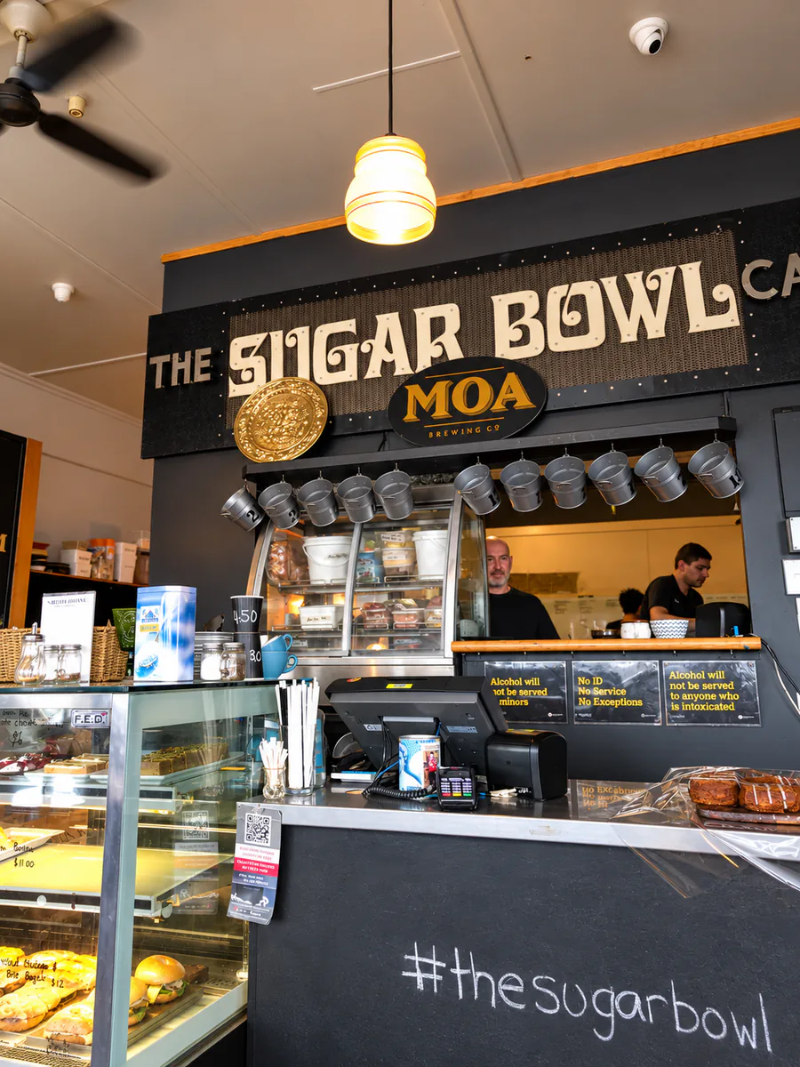 The Sugar Bowl Cafe counter and service area
