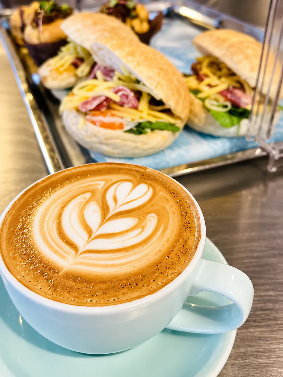 A cup of coffee at The Sugar Bowl Cafe